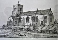 Church old engraving